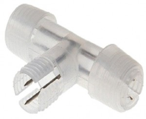 Муфта "T" д/дюралайта KOC-DL-2W13-CT, 13мм, фиксинг(2W), 10шт/уп, цена за шт, отгрузка уп. Космос