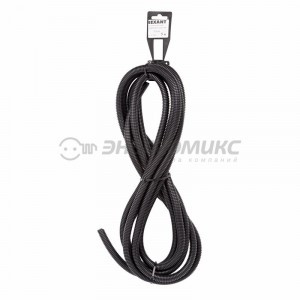 Труба автомоб. гофр. ПП разрезная d9,8мм (бухта 5 м, цена за бухту)  REXANT 15-1005