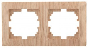 ЭРА Intro Solo Рамка 2 мест. СУ сосна 4-502-11, 5423