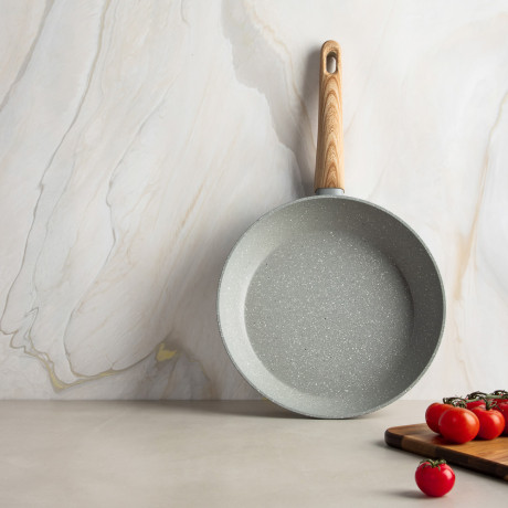 SATOSHI Берг Сковорода литая d26см, антипригарное покрытие Мрамор, индукция