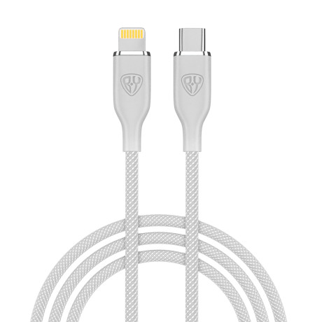 BY Кабель для зарядки Elite Type-C - iP, 2.4А, 1м, 22W, Быстрая зарядка, серый