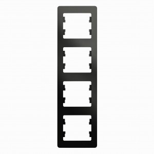 Systeme Electric GLOSSA рамка СУ 4 мест. антрацит (вертик.) GSL000708 (5!)