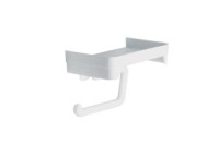 Держатель для туалетной бумаги пластиковый с полочкой М2224 1100383