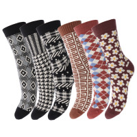 GALANTE Носки женские, р.23-25, 65% полиэстер, 20% акрил, 15% шерсть, 6 диз, арт.2