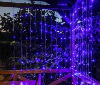 ULD-C3020-240/TTK BLUE-WHITE IP44 Занавес светодиодный с эффектом мерцания, 3х2м. Соединяемый. 240 с