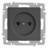 ЭРА Intro Accent мех. роз. СУ 1 мест. 16А 250В, графит 6-201-07