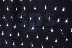 Гирлянда-сетка ул. 160LED бел. 1х1,5м, динам., черн.ПВХ, IP44 215-115 Neon Night