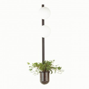 ODEON LIGHT 4681/2WA ODL20 625 черный/белый Настенный св-к накл. E14 2x40W 220V FLOWER