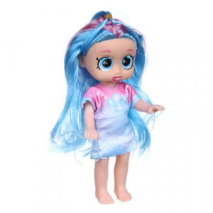 ИГРОЛЕНД Кукла с цветными волосами, 16 см, PP, PVC, полиэстер, 22х15х4,5см, 3 дизайна