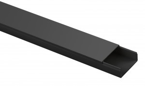 ЭРА кабель-канал ПВХ 40х16 черный 2м (30м в уп., цена за 1м) KK-B-40-16 61743