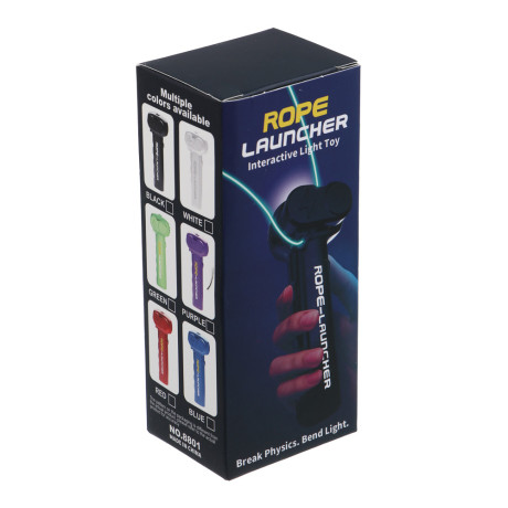 Игрушка запускалка "Летающая верёвка", 14,8х6,2х5см, USB, PP, свет, микс