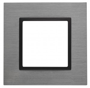ЭРА 14 Elegance рамка СУ 1 мест.металл, титан+антр 14-5201-42 5800