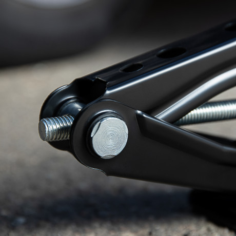 ЕРМАК Домкрат механический ромбический 1,0т, высота подъема 100-350мм, резиновая площадка