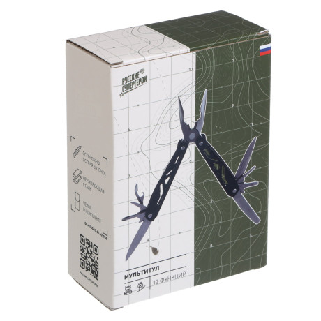 Инструмент многофункциональный тм BY Русские Супергерои, 12 функций, 10,5см, нерж.сталь