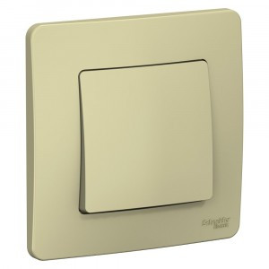 Systeme Electric BLANCA выкл. СУ 1 кл. беж. (пл.осн., изол.пл.) BLNVS010107(10!)