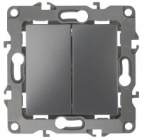 ЭРА 12 мех. выкл. проходн., СУ 2 кл. 10А графит, автоклеммы 12-1106-12 3255