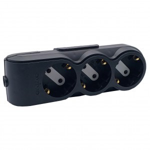 OVIVO Колодка 3гн. (земля), суппорт, черный 700-080000-113