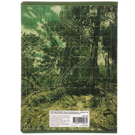 Тетрадь общая Русские Супергерои, формат А4, 48л. в клетку, на скобе, скругленные углы, в ассортим.