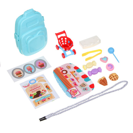 ИГРОЛЕНД Набор игровой в чемодане, мини, PP, ABS, картон, 12х6х18,5 см, 3 дизайна