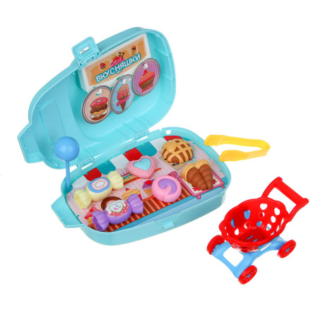 ИГРОЛЕНД Набор игровой в чемодане, мини, PP, ABS, картон, 12х6х18,5 см, 3 дизайна