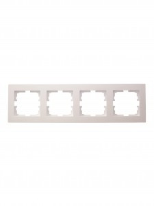 Lezard VESNA рамка СУ 4 мест. (горизонт) перламутр 742-3000-149