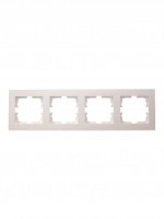 Lezard VESNA рамка СУ 4 мест. (горизонт) перламутр 742-3000-149