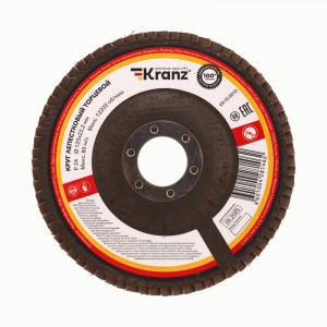 KRANZ Круг лепестковый торцевой, P24, 125х22,2мм KR-90-0010