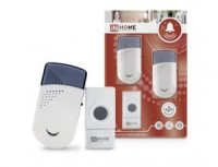 ASD/inHome ЗБН-6 звонок беспроводной цифр. 120м 2 динам. 32 мелодии с кнопкой IP44 БЕЛО-СЕРЫЙ 3343