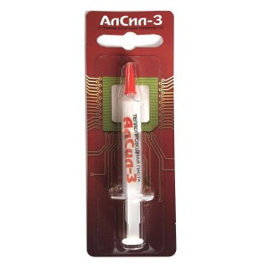 Термопаста Алсил-3 кремний-органическая на основе нитрида алюминия, 3 г, шприц