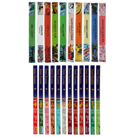 Аромапалочки 8 шт., 21 аромат, NR-10/NR-31