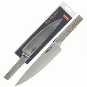 Нож поварской MARMOLADA (лезвие 20см) пластиковая софт-тач рукоятка 108294 Mallony