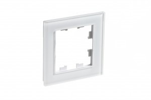Systeme Electric AtlasDesign Nature рамка СУ 1 мест. стекло белый ATN320101 (3!)