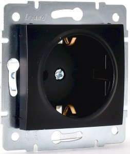 Lezard KARINA мех. роз. СУ 1 мест. 16А шторки, ПБТ чёрн. бархат (корп. ABS) 707-4288-124B