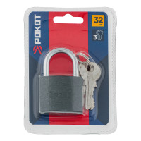 РОКОТ Замок навесной &quot;Серый металл&quot;, 32мм