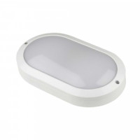 Uniel св-к св/д ЖКХ антивандальный 10W(1200lm) 5000K 6K овал/бел 220x135 ULW-K12A 10W/5000K IP54 РФ