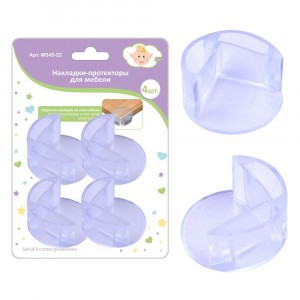 Накладки-протекторы д/мебели, набор 4шт/уп, цена за уп (кратность 6шт!!!), полимер MS45-22 Мультидом