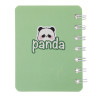 Записная книжка на спирали, 8х10см, 78 л., 4 дизайна, Панды