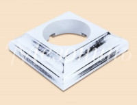 МЕЗОНИНЪ Рамка дерев. 1 мест. &quot;Престиж&quot;, белый прованс, для наруж. и внутр. монтажа GE70706-37