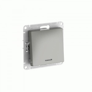 Systeme Electric ATLASDESIGN мех. выкл. СУ 1 кл. (инд.),10А (автоклеммы)сТАЛЬ ATN000913S (5!)