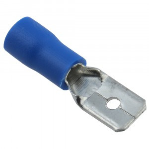 STEKKER Наконечник плоский изолир. (папа) РпИп 1,5-2,5мм2 Синий LD401-25250 (уп.100шт) 39410