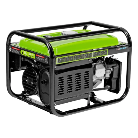 Генератор бензиновый БС-3500, 3.2 кВт, 230В, четырехтактный, 15 л, ручной стартер Сибртех