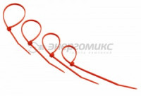 REXANT хомут нейлоновый  150x2.5 мм 25 шт красный, (10!) 07-0156-25