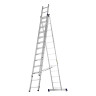 Лестница, 3 х 13 ступеней, алюминиевая, трехсекционная, Сибртех