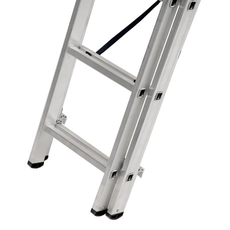 Лестница, 3 х 13 ступеней, алюминиевая, трехсекционная, Сибртех