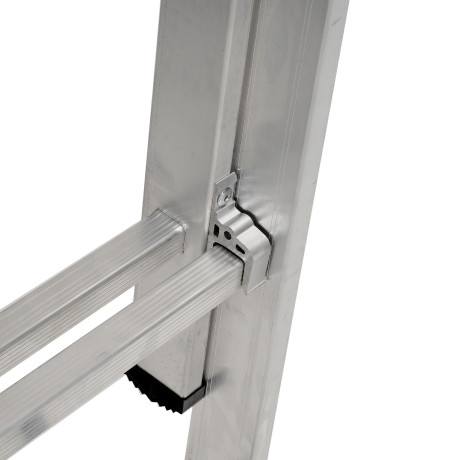 Лестница, 3 х 13 ступеней, алюминиевая, трехсекционная, Сибртех