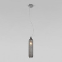 Eurosvet св-к подвес. 1x60W E14 355х80х1090 мет хром/дымч. Siesta 50252/1 Умный дом a063657