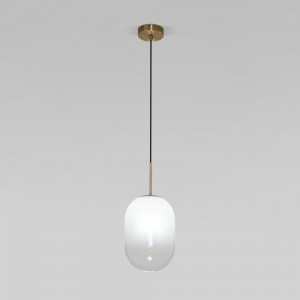 Eurosvet св-к подвесной 40W E14 180х180х1535 мет. бел./латунь Loona 60161/1 a065614