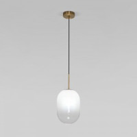 Eurosvet св-к подвесной 40W E14 180х180х1535 мет. бел./латунь Loona 60161/1 a065614