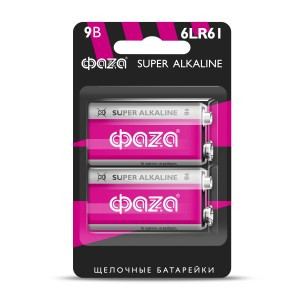Э/п ФАЗА 6LR61 Super Alkaline BL-2 (крона) (20!)