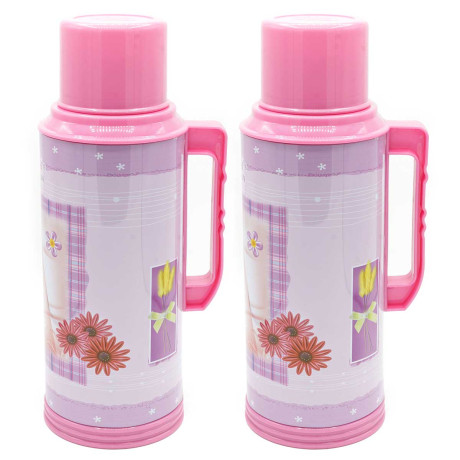 Термос стеклянная колба 2 л металлический корпус NA2256 (Цена 2 шт)